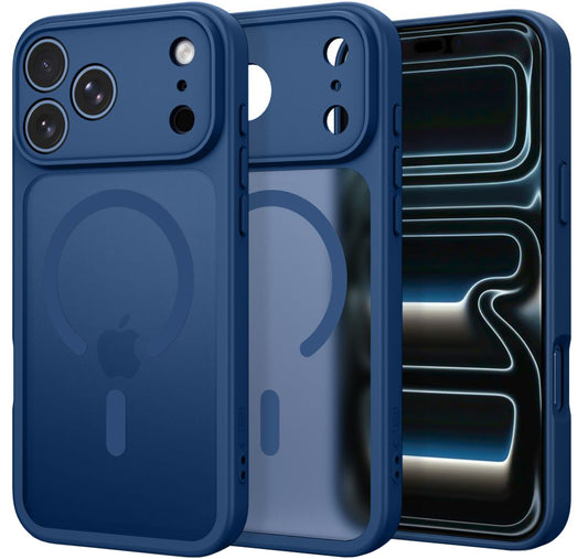 MagSafe maska za Apple iPhone 18 Pro / 17 Pro, Tech-Protect, BasicMag, Mat Tamnoplava