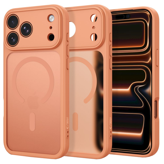 MagSafe maska za Apple iPhone 18 Pro / 17 Pro, Tech-Protect, BasicMag, Mat narančasta
