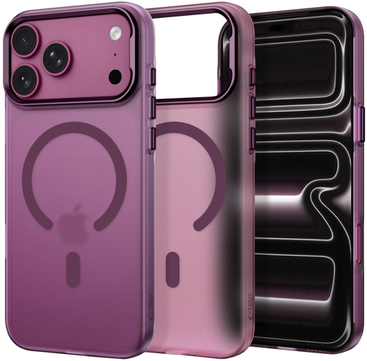 MagSafe futrola za Apple iPhone 18 Pro / 17 Pro, Tech-Protect, MagZero, Mat Tamnocrvena