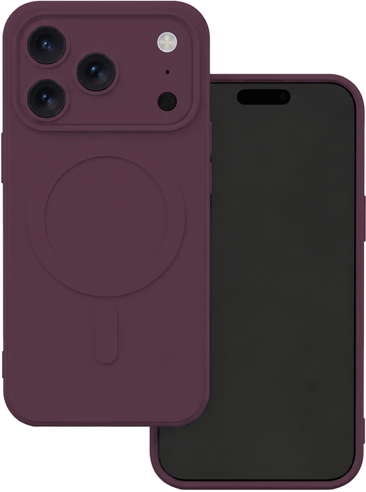 MagSafe maska za Apple iPhone 18 Pro / 17 Pro, OEM, Simple Color Mag, Bordo