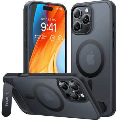 MagSafe futrola za Apple iPhone 16 Pro, Torras, Pstand, Crna
