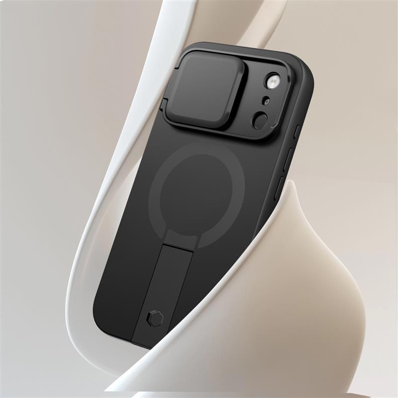 Futrola MagSafe za Apple iPhone 17 Pro, Tech-Protect, Kevlar Aura, Crna