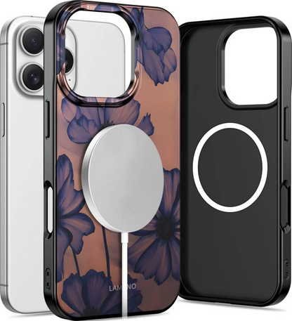 MagSafe futrola za Apple iPhone 16 Pro, Tech-Protect, Lamano Velvet Night, Crna