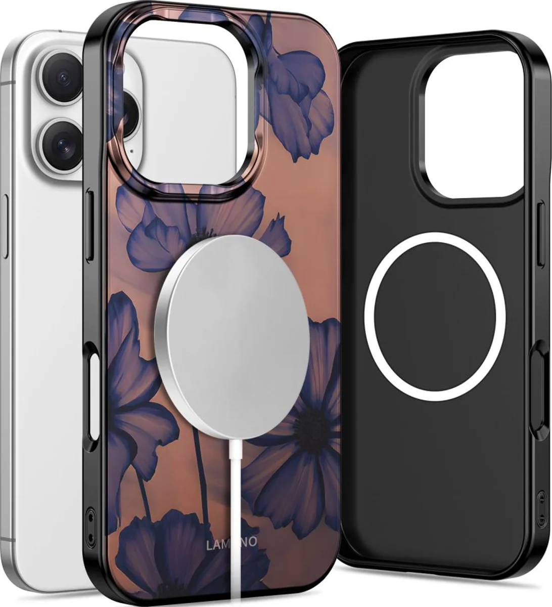 MagSafe futrola za Apple iPhone 16 Pro Max, Tech-Protect, Lamano Velvet Night, Crna