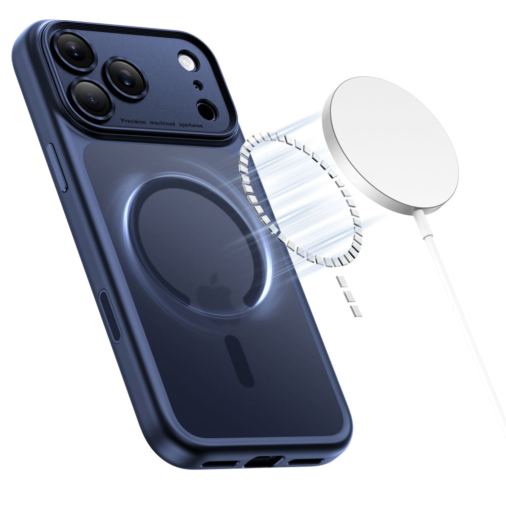 Futrola MagSafe za Apple iPhone 17 Pro Max, Tech-Protect, MagPeak, Mat tamnoplava