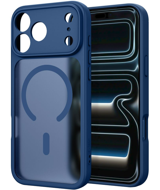 MagSafe maska za Apple iPhone 18 Pro Max / 17 Pro Max, Tech-Protect, BasicMag, Mat Tamnoplava