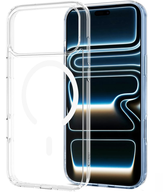 MagSafe futrola za Apple iPhone 18 Pro / 17 Pro, Tech-Protect, Flexair Hybrid, Prozirna