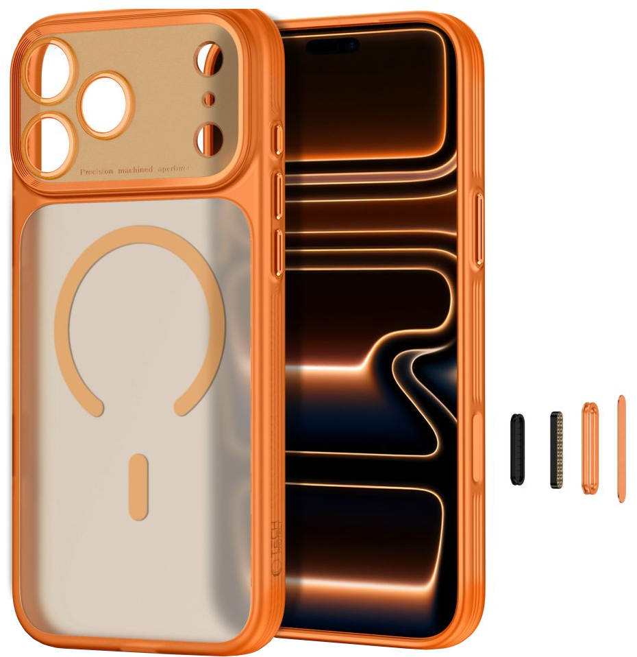 MagSafe futrola za Apple iPhone 18 Pro Max / 17 Pro Max, Tech-Protect, MagPrime CC, Mat Narančasta