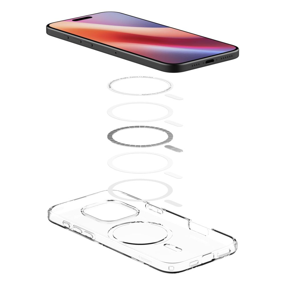 Futrola MagSafe za Apple iPhone 16 Pro Max, Spigen, Liquid Crystal, Prozirna ACS08387