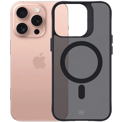 Futrola MagSafe za Apple iPhone 16 Pro, 3MK, Smoke MagCase, Crna