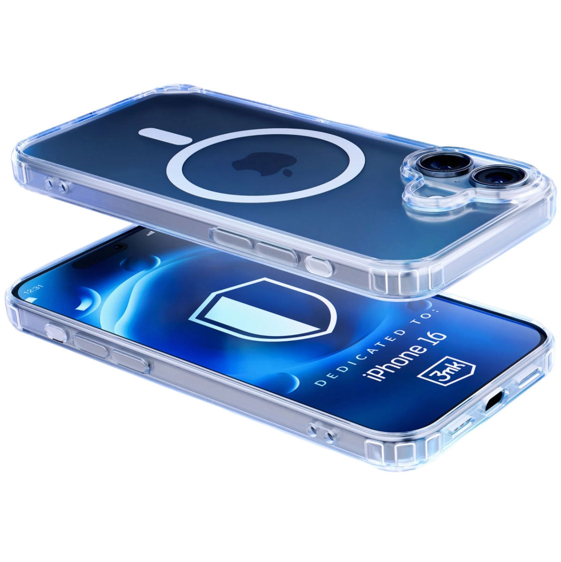 Futrola MagSafe za Apple iPhone 16 Plus, 3MK, MagCase, Prozirna