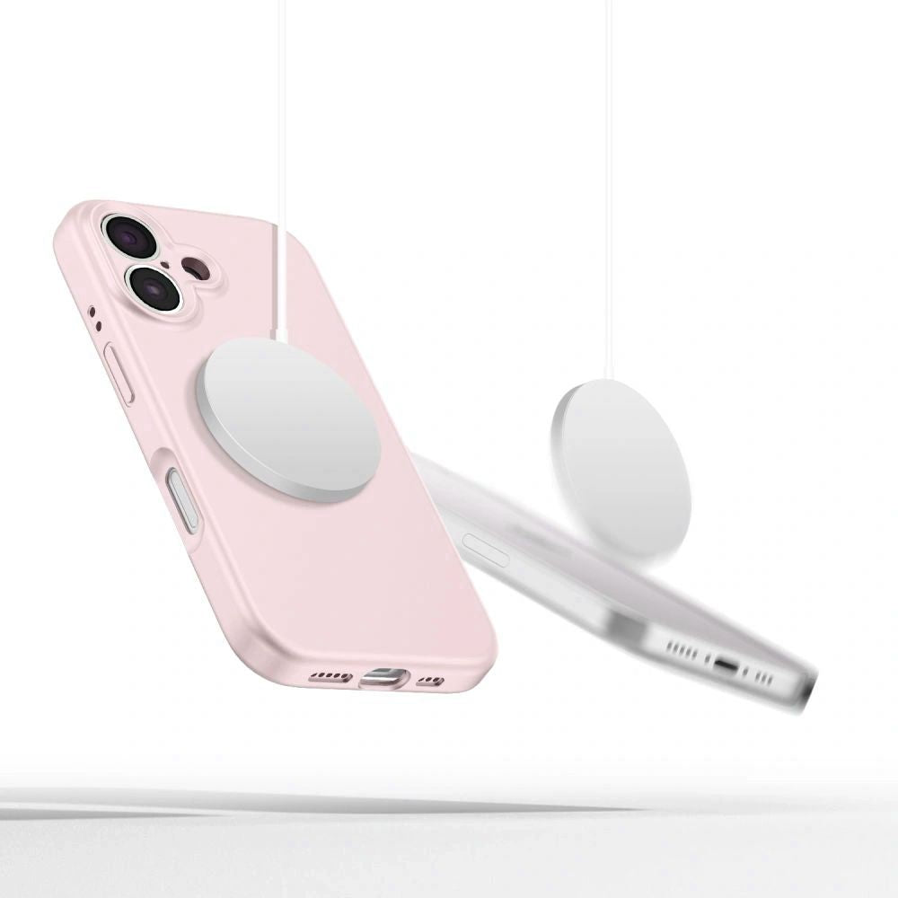 Futrola MagSafe za Apple iPhone 16e, Tech-Protect, Liquid Silicone, Roza