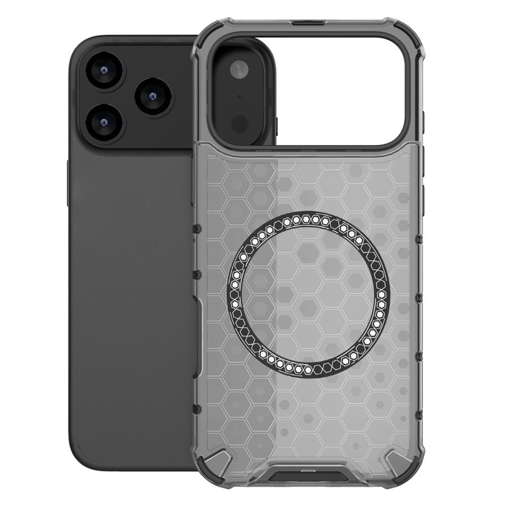 MagSafe futrola za Apple iPhone 17 Pro, Techsuit, HoneyComb Shield, Crna
