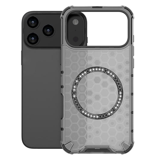 MagSafe futrola za Apple iPhone 17 Pro, Techsuit, HoneyComb Shield, Crna