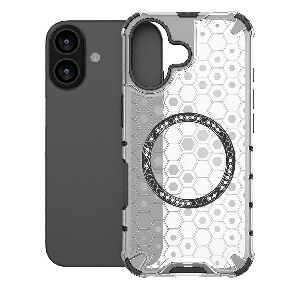 Futrola MagSafe za Apple iPhone 17, Techsuit, HoneyComb Shield, Bijela