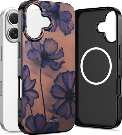 MagSafe futrola za Apple iPhone 16, Tech-Protect, Lamano Velvet Night, Crna