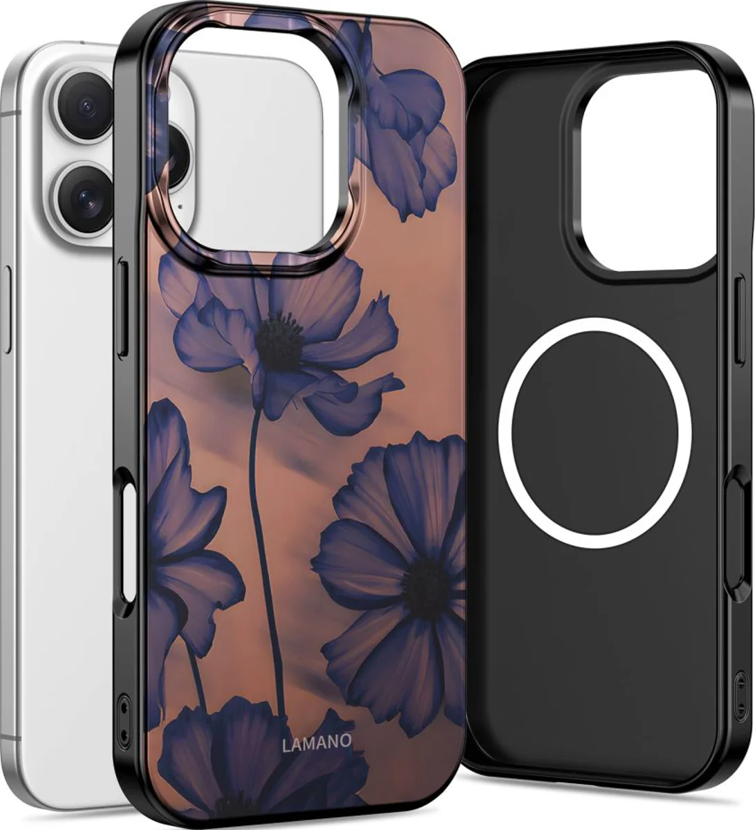 MagSafe futrola za Apple iPhone 16 Pro Max, Tech-Protect, Lamano Velvet Night, Crna