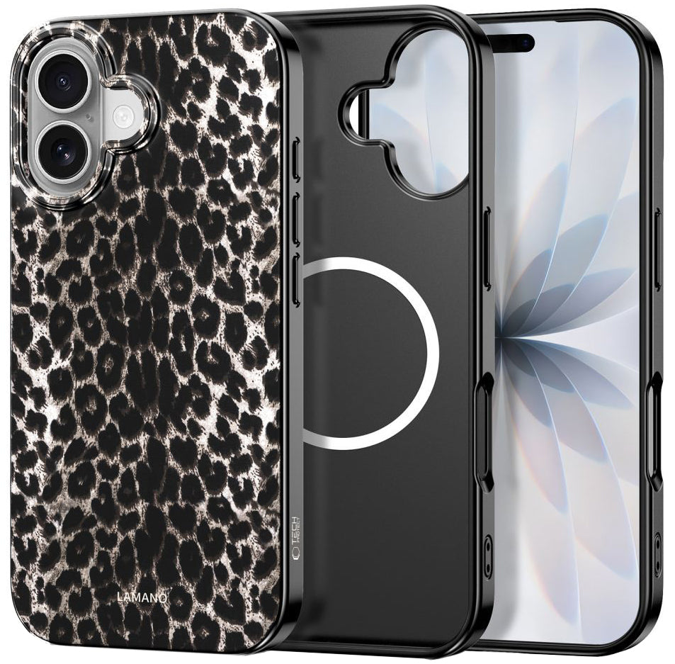 Futrola MagSafe za Apple iPhone 17, Tech-Protect, Lamano Leopard, Crna 