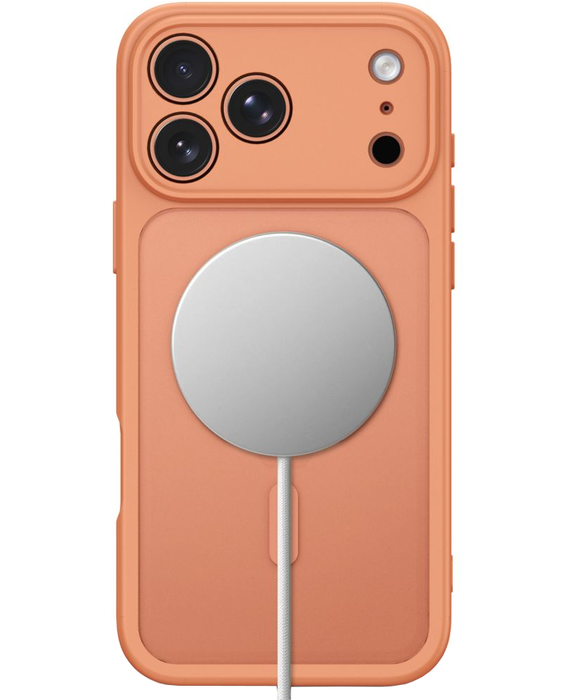 MagSafe maska za Apple iPhone 18 Pro / 17 Pro, Tech-Protect, BasicMag, Mat narančasta