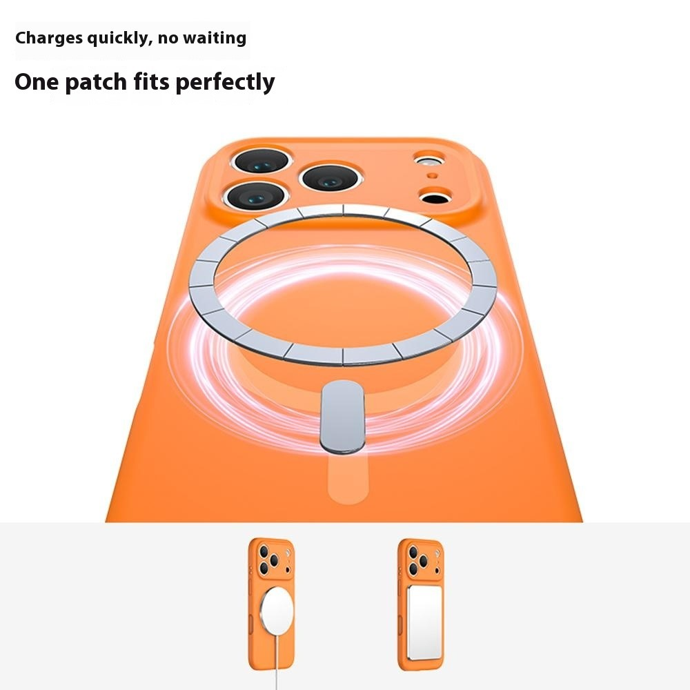 MagSafe maska za Apple iPhone 17 Pro Max, OEM, tekući silikon, ružičasta