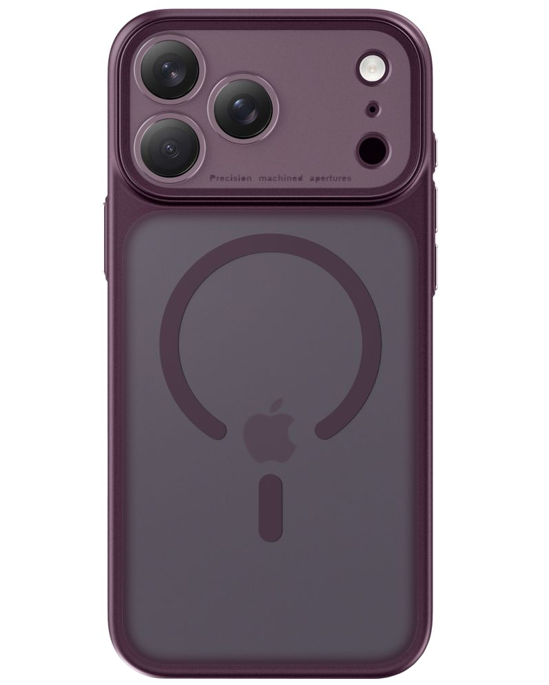 MagSafe futrola za Apple iPhone 18 Pro / 17 Pro, Tech-Protect, MagPeak CC, Mat Tamnocrvena