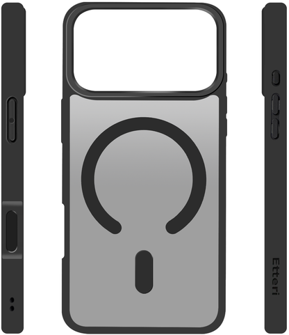 MagSafe futrola za Apple iPhone 18 Pro / 17 Pro, Etteri, Matt Mag, Crna