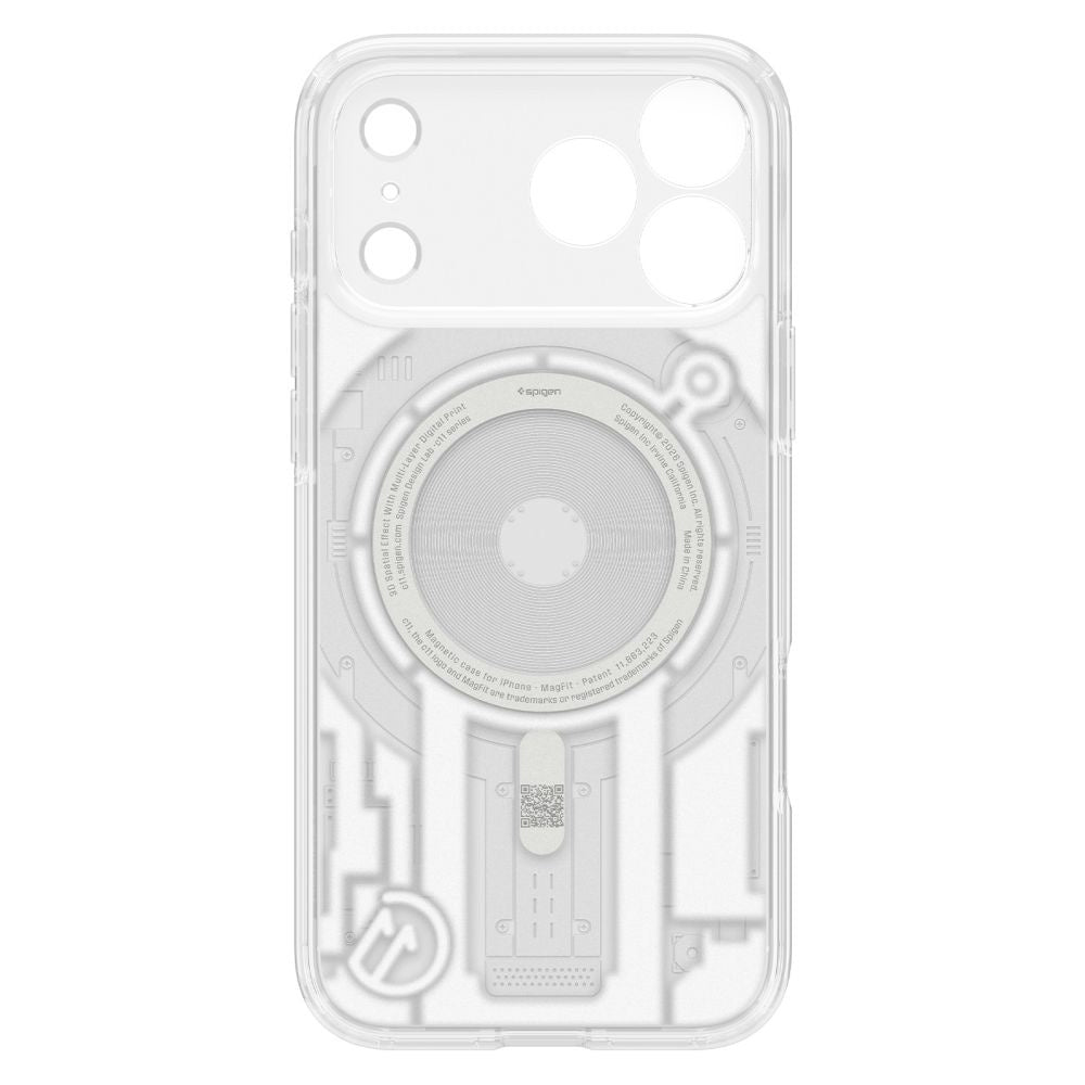 MagSafe maska za Apple iPhone 18 Pro / 17 Pro, Spigen, C11 Ultra Hybrid MagFit Element, bijela ACS12308