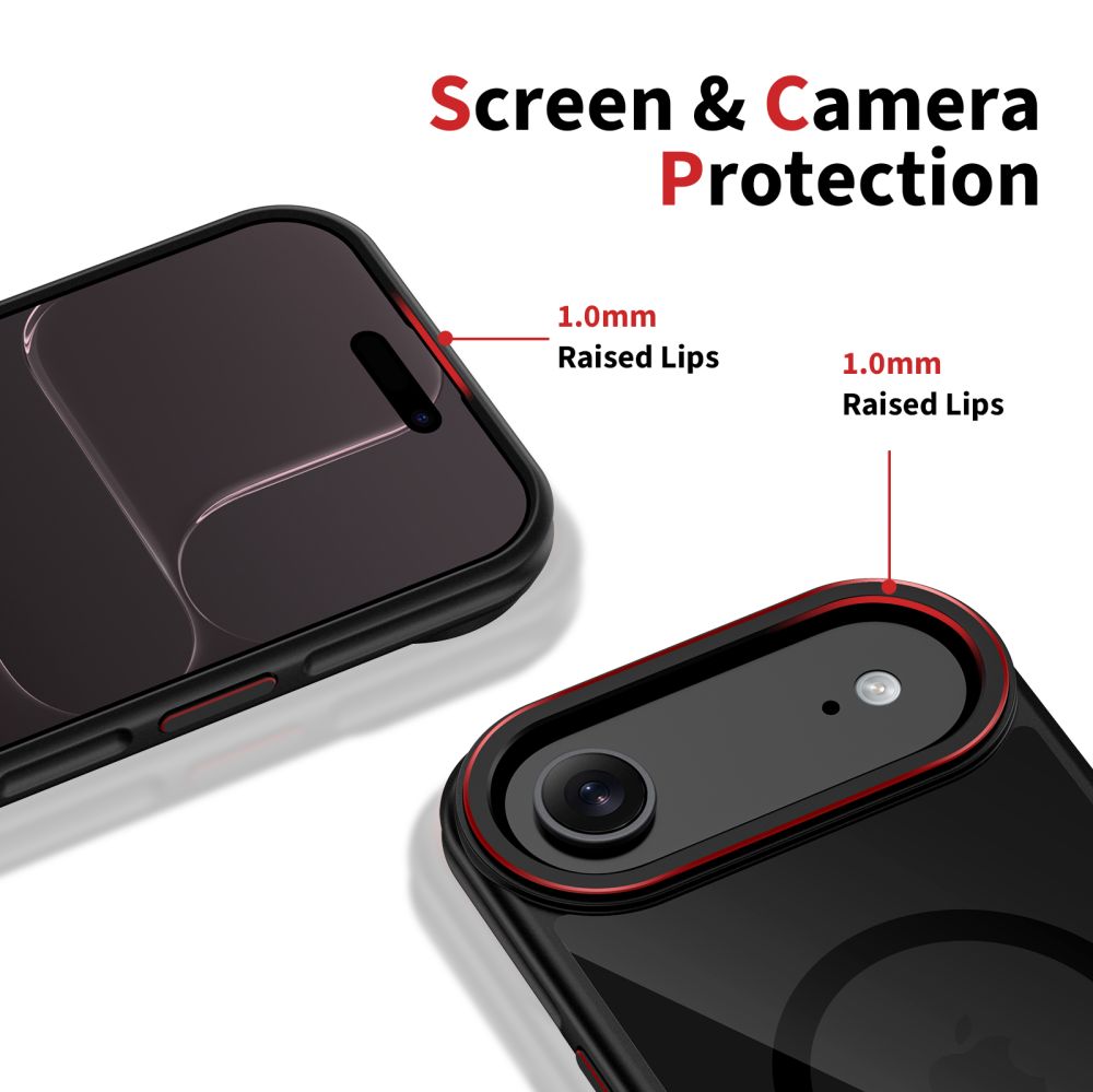 Futrola MagSafe za Apple iPhone 17 Air, Tech-Protect, Maghybrid, Crna