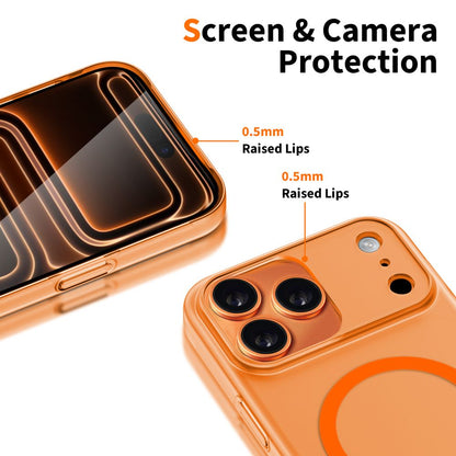 Futrola MagSafe za Apple iPhone 17 Pro Max, Tech-Protect, MagSlim, Mat narančasta