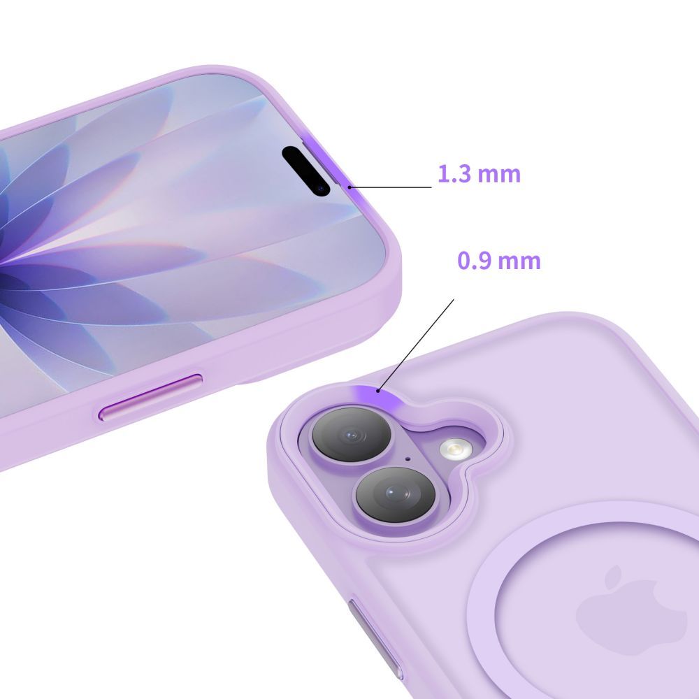 Futrola MagSafe za Apple iPhone 17, Tech-Protect, Magmat, Ljubičasta Mat