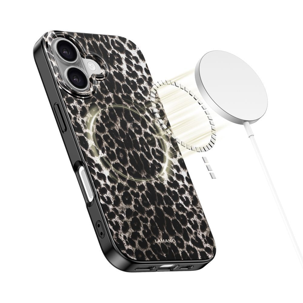 Futrola MagSafe za Apple iPhone 17, Tech-Protect, Lamano Leopard, Crna 