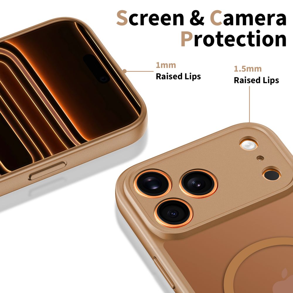 Futrola MagSafe za Apple iPhone 17 Pro Max, Tech-Protect, BasicMag, Mat smeđa