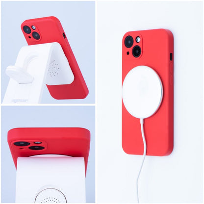 MagSafe maska za Apple iPhone 17e / 16e, OEM, Silicone Mag, Crvena
