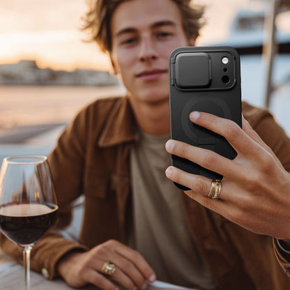 Futrola MagSafe za Apple iPhone 17 Pro, Tech-Protect, Kevlar Aura, Crna