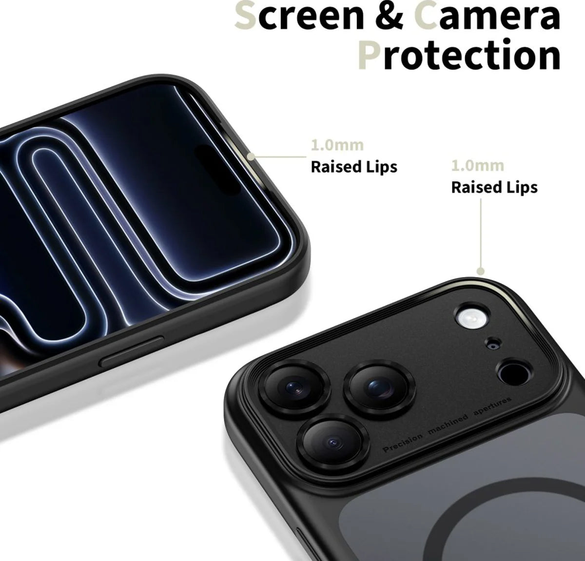 MagSafe futrola za Apple iPhone 17 Pro, Tech-Protect, MagPeak, Crna Mat