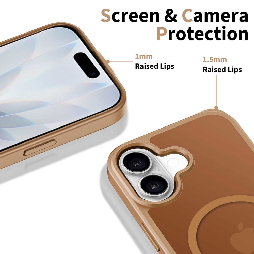 Futrola MagSafe za Apple iPhone 17, Tech-Protect, BasicMag, Smeđa