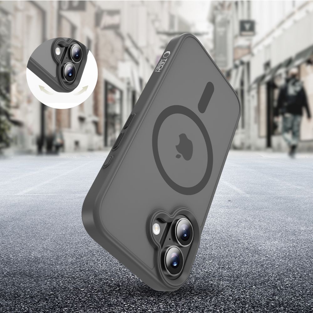 MagSafe futrola za Apple iPhone 17, Tech-Protect, Magmat, Siva Mat