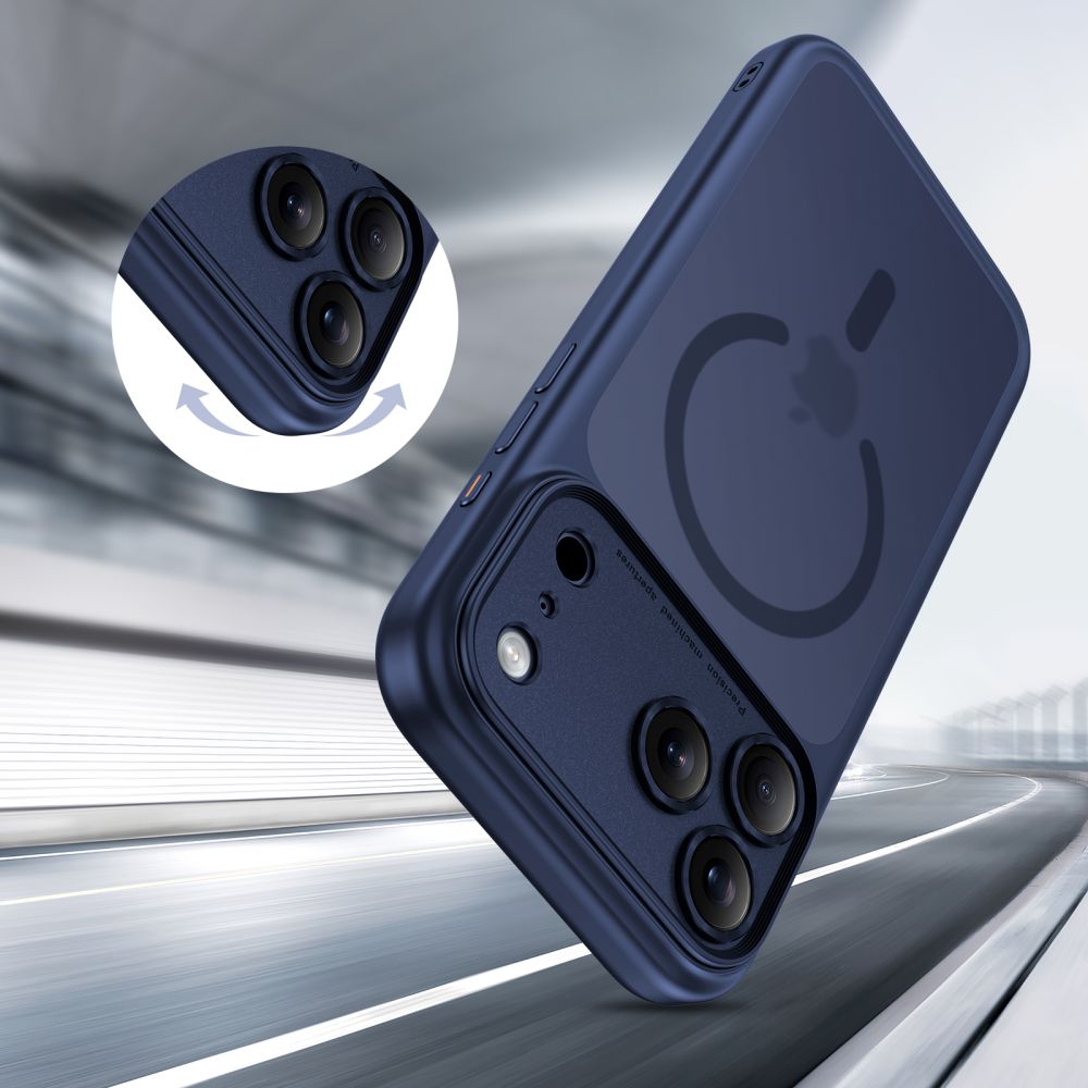 Futrola MagSafe za Apple iPhone 17 Pro Max, Tech-Protect, MagPeak, Mat tamnoplava