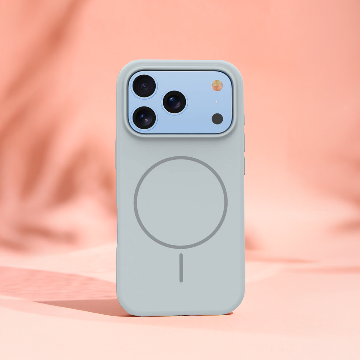 MagSafe maska za Apple iPhone 17 Pro, OEM, Tanka silikonska, Siva