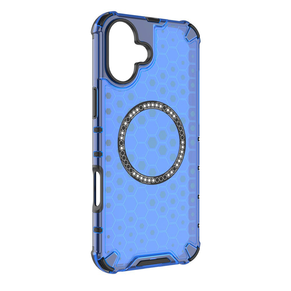 MagSafe maskica za Apple iPhone 16, Techsuit, HoneyComb Shield, Plava