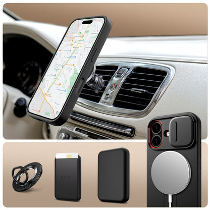 MagSafe futrola za Apple iPhone 17, Tech-Protect, Kevlar Aura, Crna