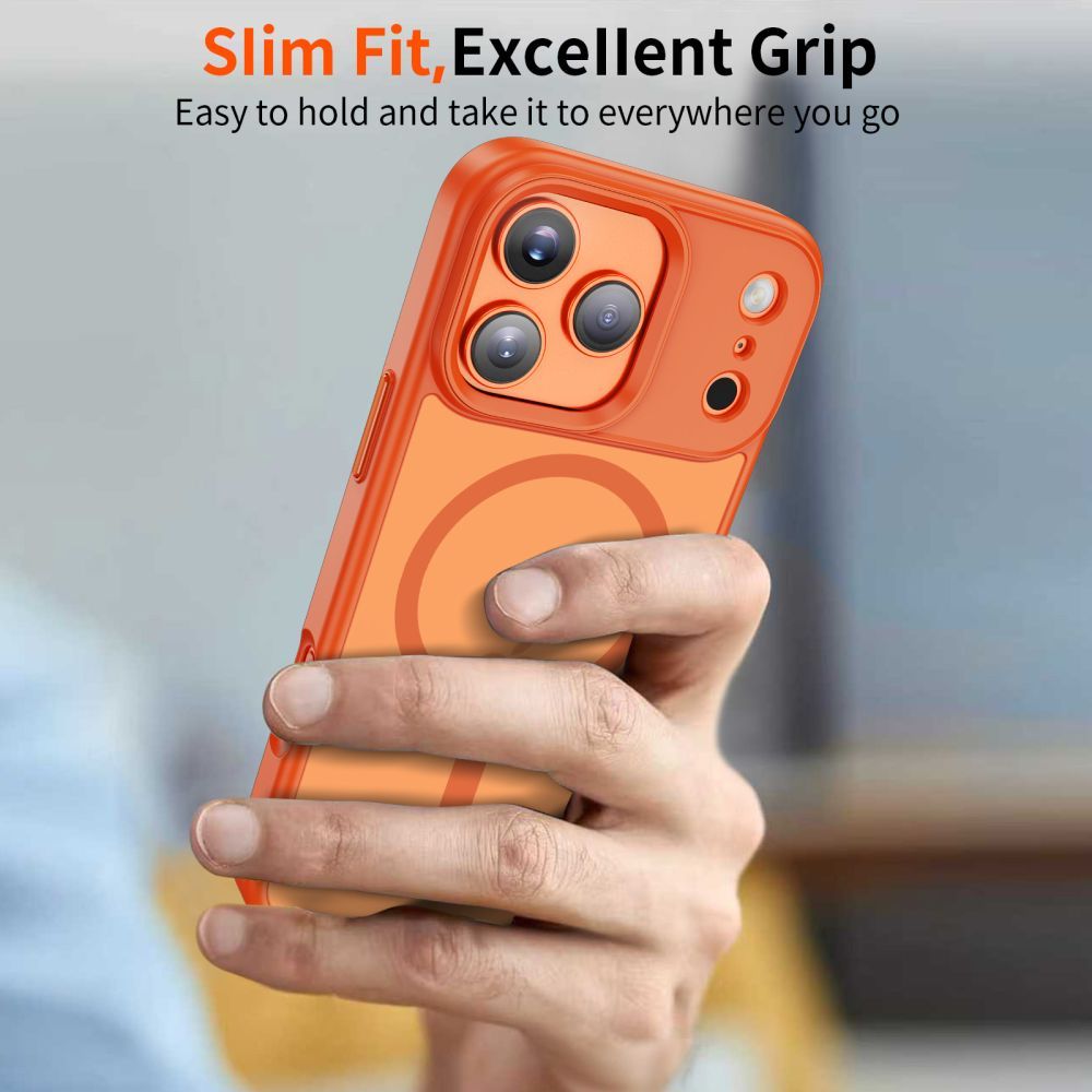 Futrola MagSafe za Apple iPhone 17 Pro Max, Tech-Protect, Magmat, Mat Narančasta