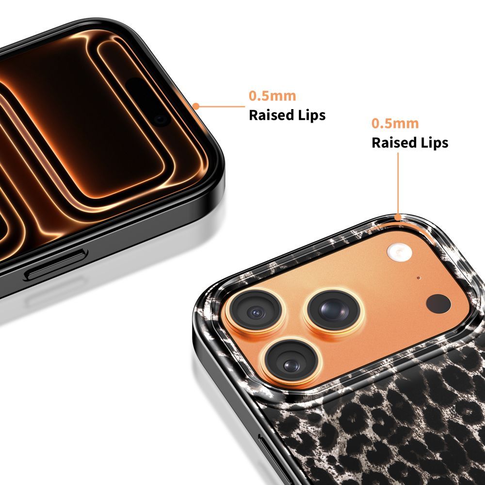 MagSafe futrola za Apple iPhone 17 Pro, Tech-Protect, Lamano Leopard, Crna