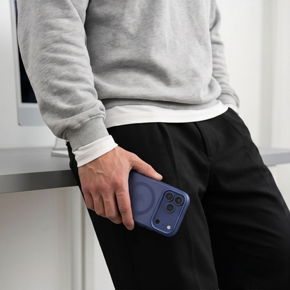 MagSafe maska za Apple iPhone 18 Pro Max / 17 Pro Max, Tech-Protect, MagZero, Mat Tamnoplava
