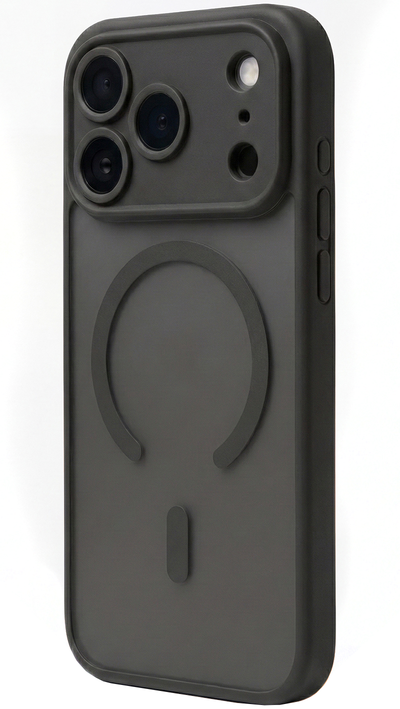 MagSafe maska za Apple iPhone 18 Pro / 17 Pro, OEM, Mag Big Hole, mat crna