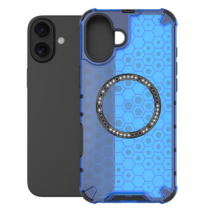 MagSafe maskica za Apple iPhone 16, Techsuit, HoneyComb Shield, Plava