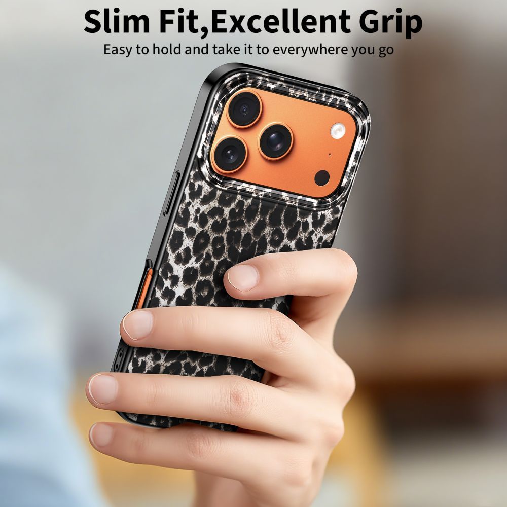 MagSafe futrola za Apple iPhone 17 Pro, Tech-Protect, Lamano Leopard, Crna