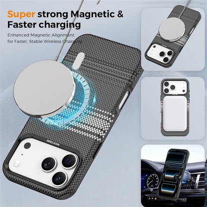 MagSafe maskica za Apple iPhone 17 Pro, OEM, Gradient Rainbow, Crna