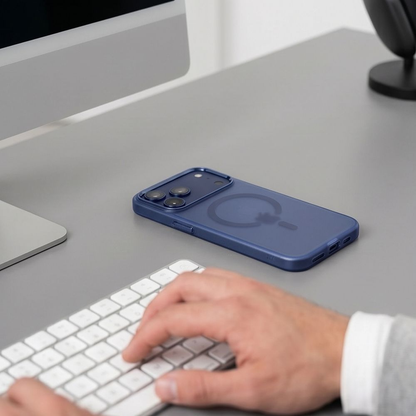 MagSafe maska za Apple iPhone 18 Pro Max / 17 Pro Max, Tech-Protect, MagZero, Mat Tamnoplava