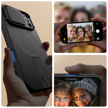 Futrola MagSafe za Apple iPhone 17 Pro, Tech-Protect, Kevlar Aura, Crna